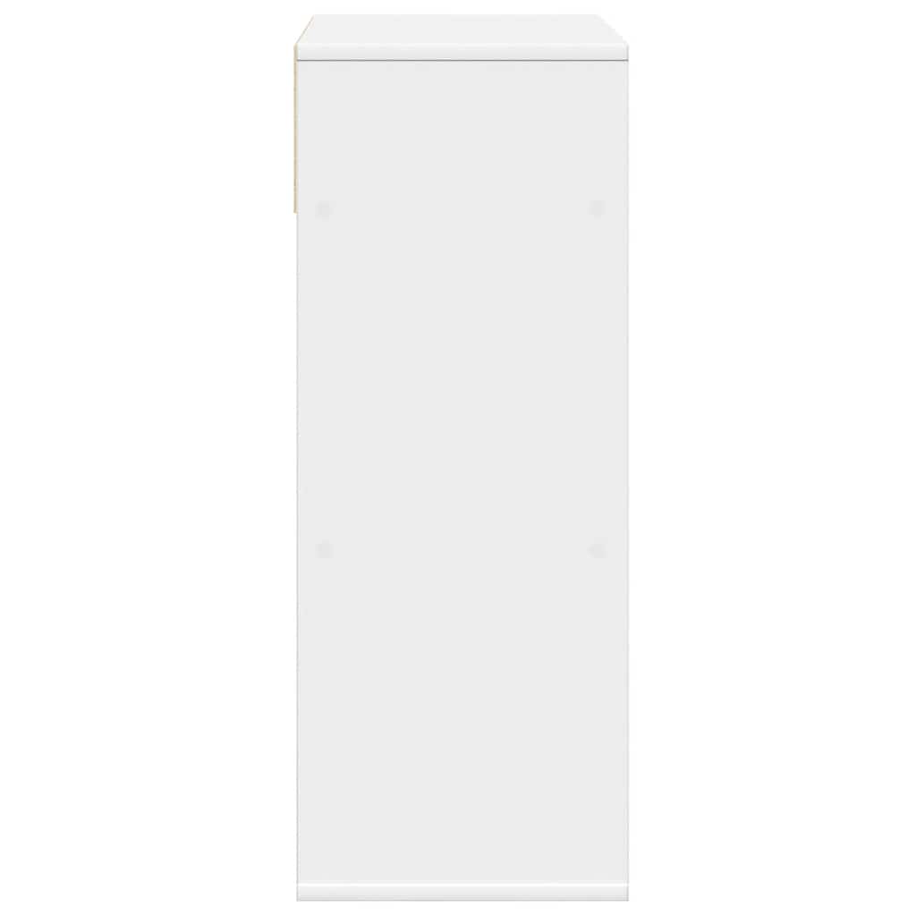 Bibliothèque blanc 66x31x80 cm bois d'ingénierie - XIOS
