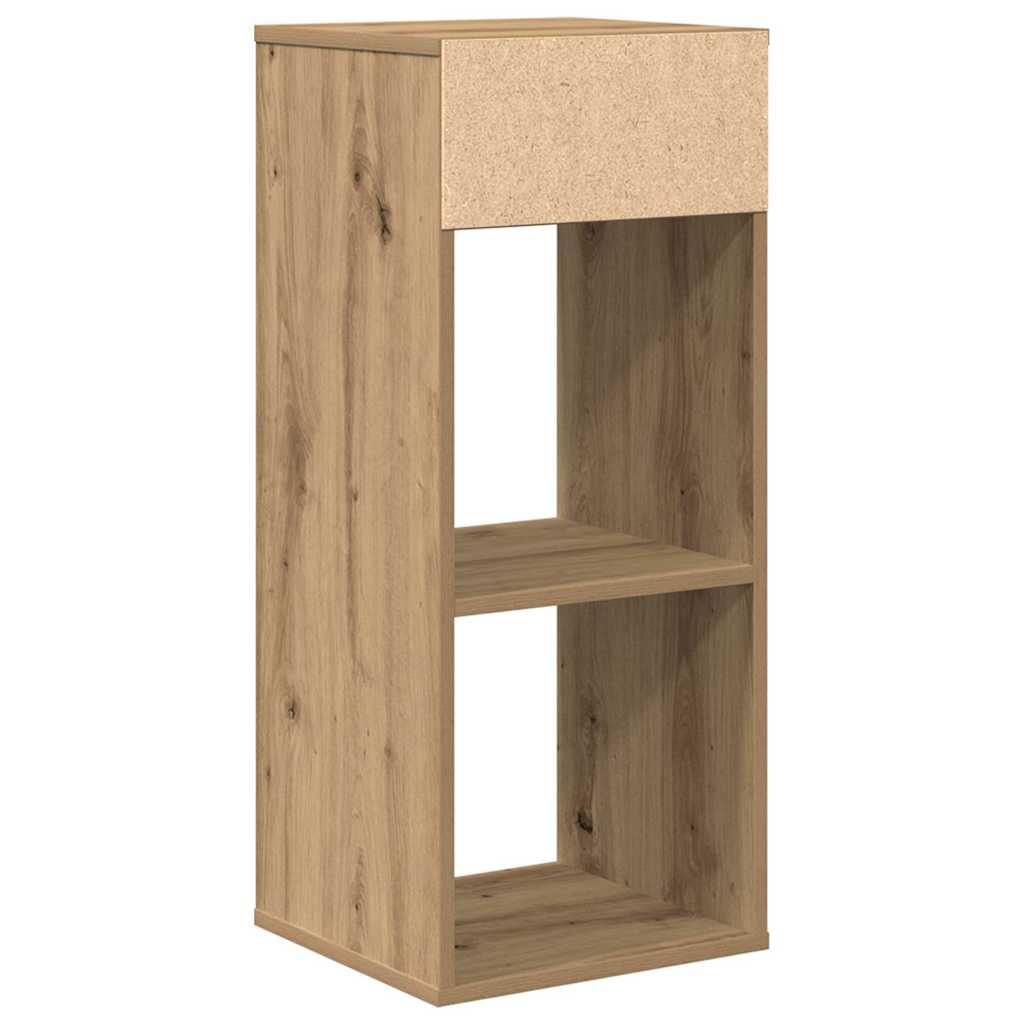 Bibliothèque chêne artisanal 34x31x80 cm bois d'ingénierie - XIOS