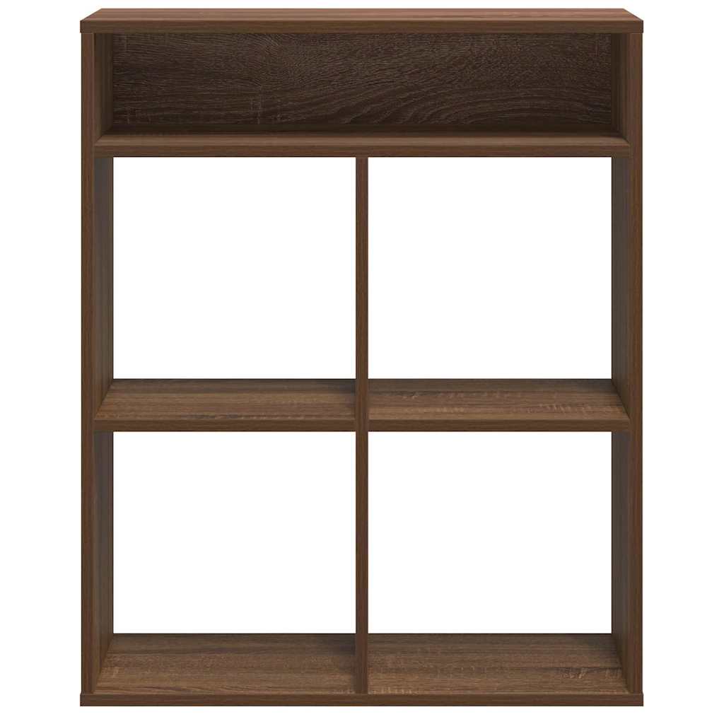 Bibliothèque chêne marron 66x31x80 cm bois d'ingénierie - XIOS