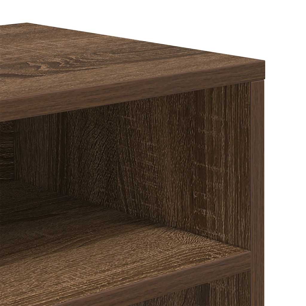 Bibliothèque chêne marron 66x31x80 cm bois d'ingénierie - XIOS