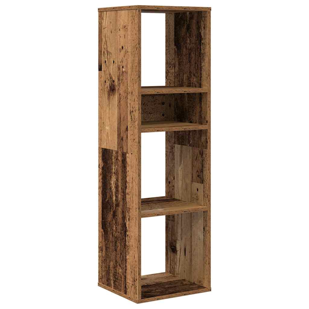 Bibliothèque vieux bois 34x31x112 cm bois d'ingénierie - XIOS