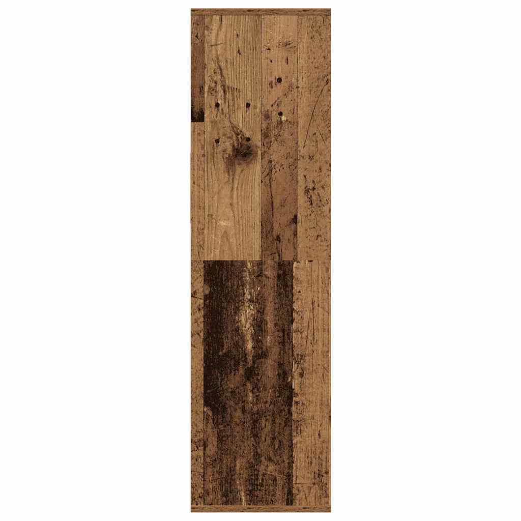 Bibliothèque vieux bois 34x31x112 cm bois d'ingénierie - XIOS