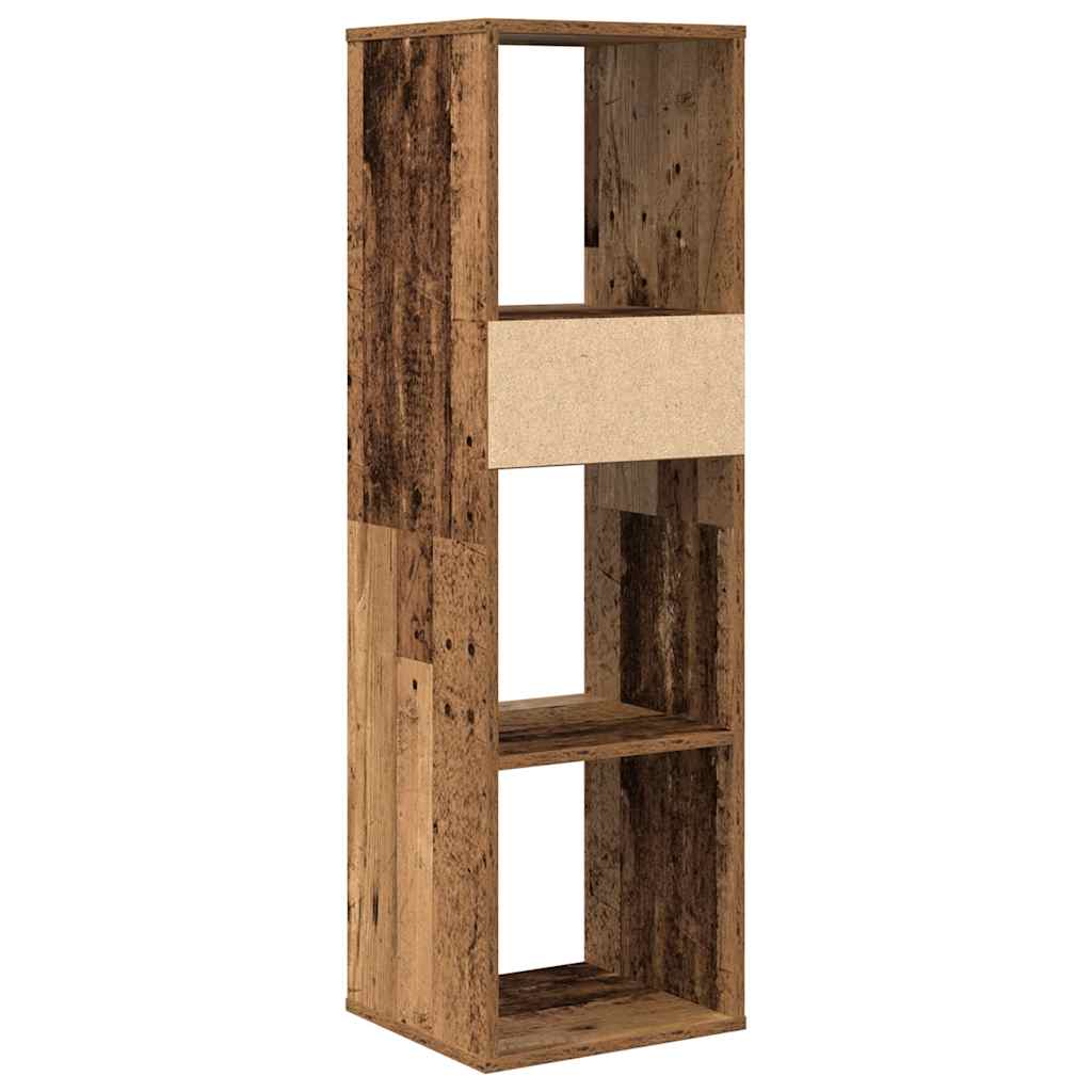Bibliothèque vieux bois 34x31x112 cm bois d'ingénierie - XIOS