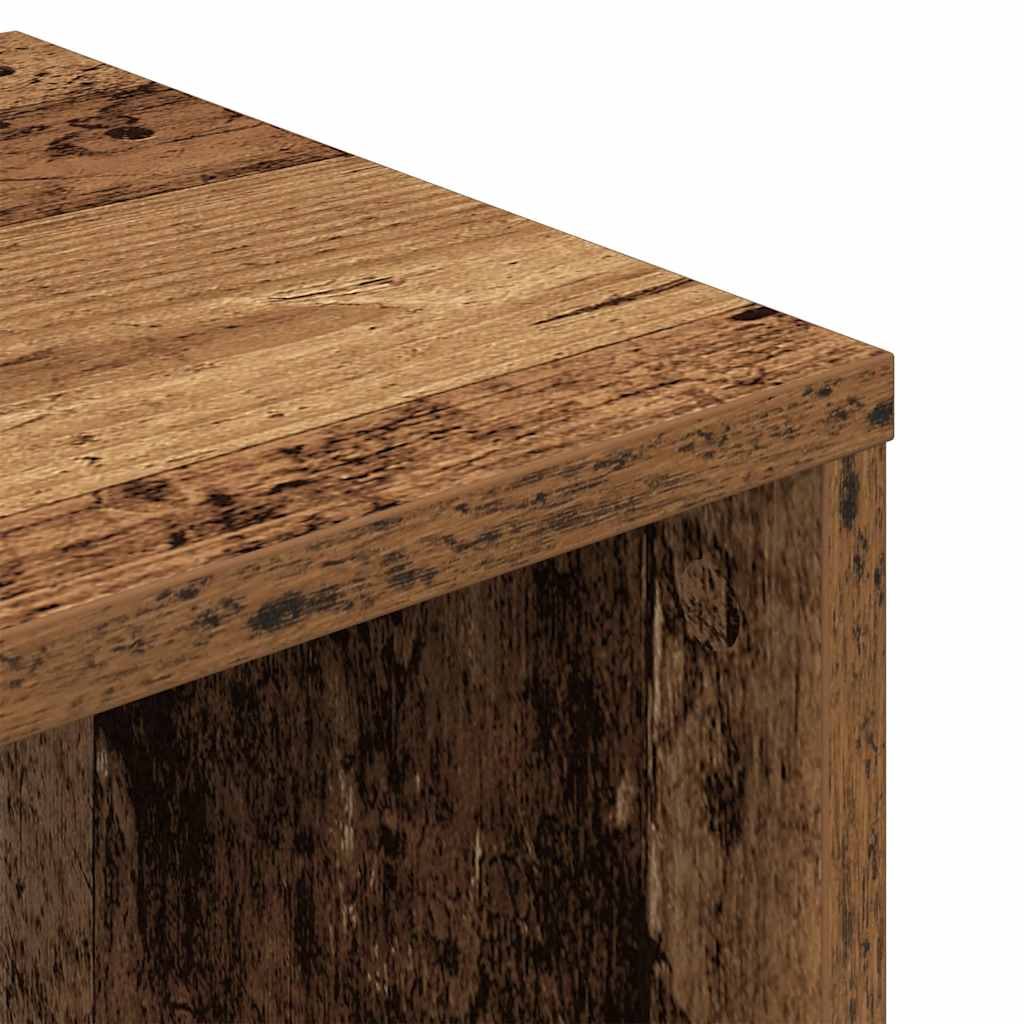 Bibliothèque vieux bois 34x31x112 cm bois d'ingénierie - XIOS