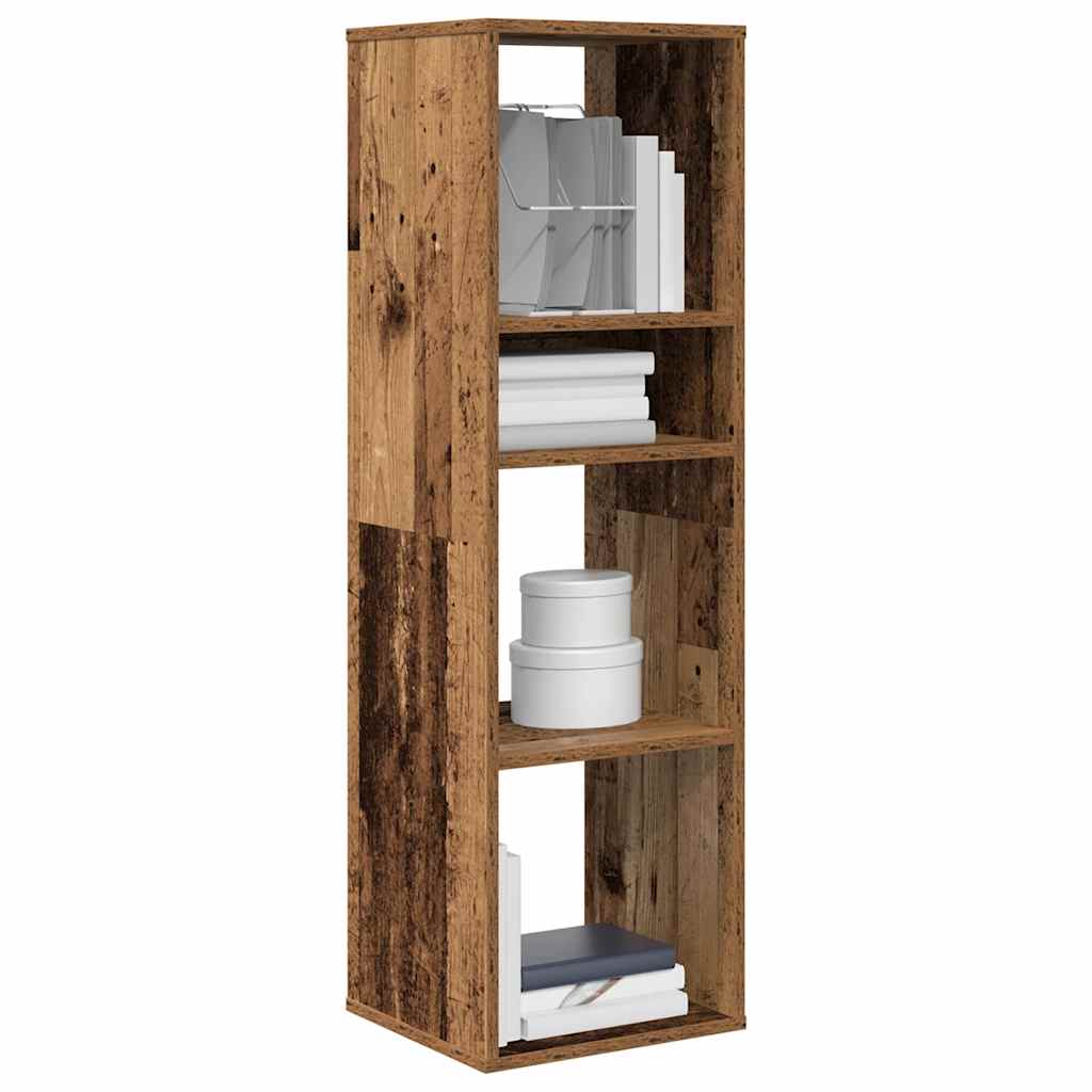 Bibliothèque vieux bois 34x31x112 cm bois d'ingénierie - XIOS