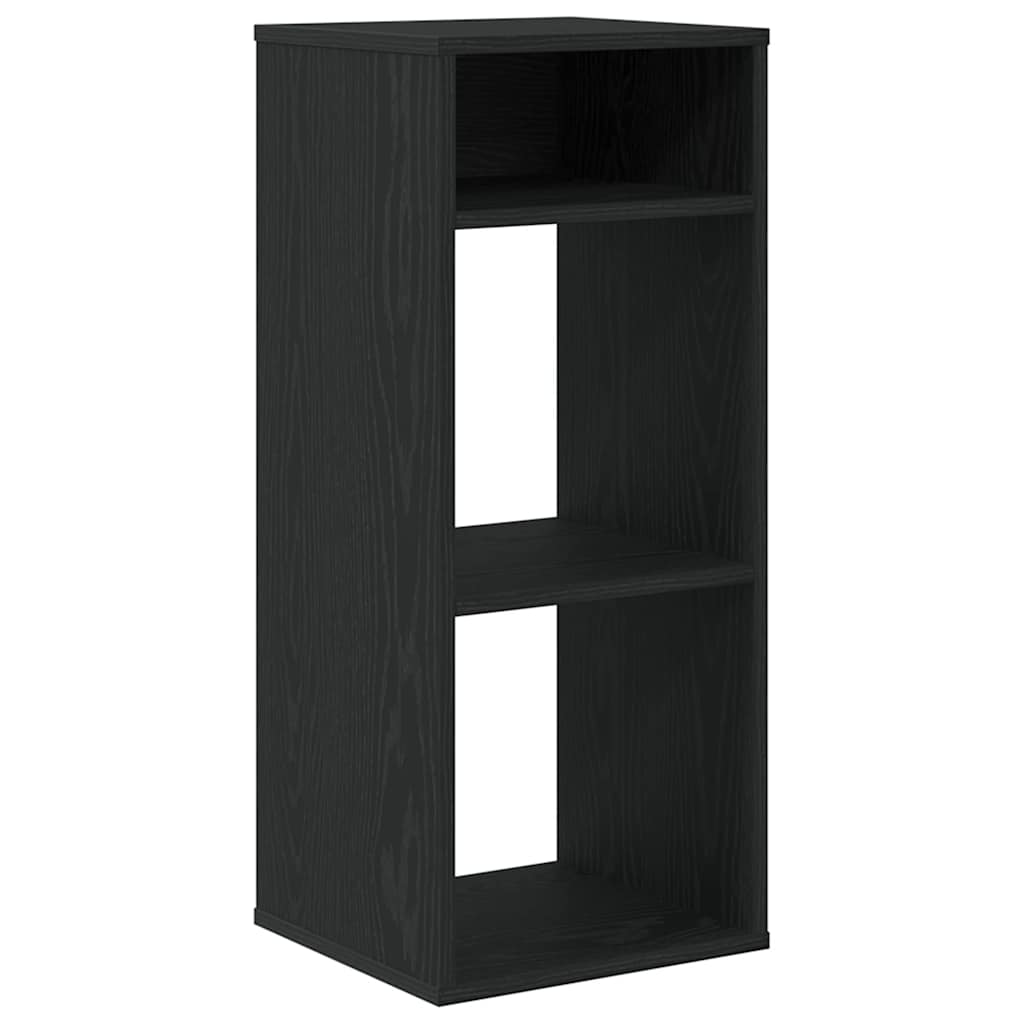 Bibliothèque noir 34x31x80 cm bois d'ingénierie - XIOS