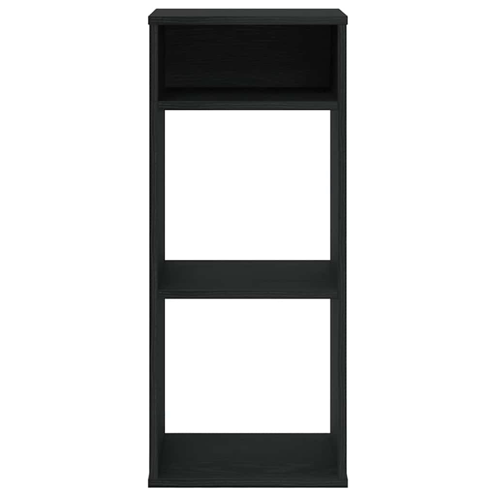 Bibliothèque noir 34x31x80 cm bois d'ingénierie - XIOS