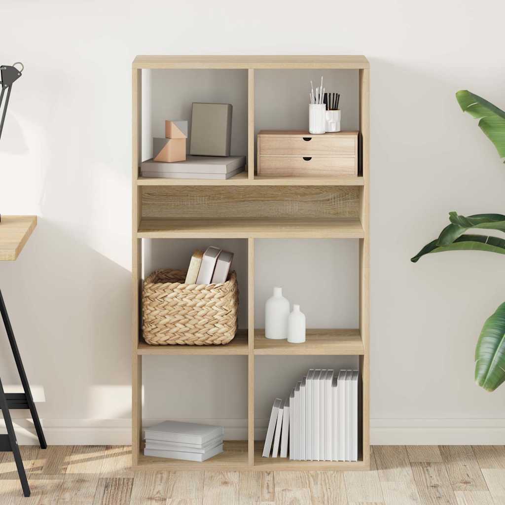 Bibliothèque chêne sonoma 66x31x112 cm bois d'ingénierie - XIOS