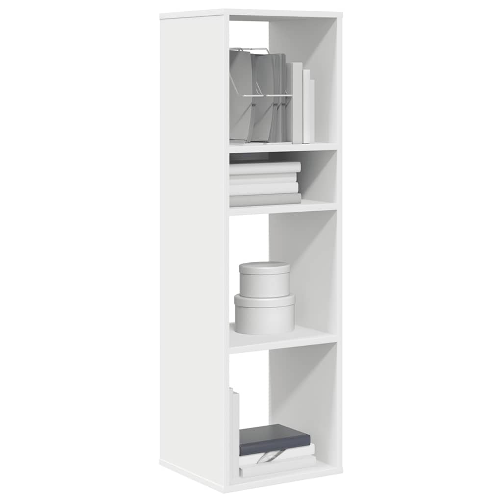 Bibliothèque blanc 34x31x112 cm bois d'ingénierie - XIOS