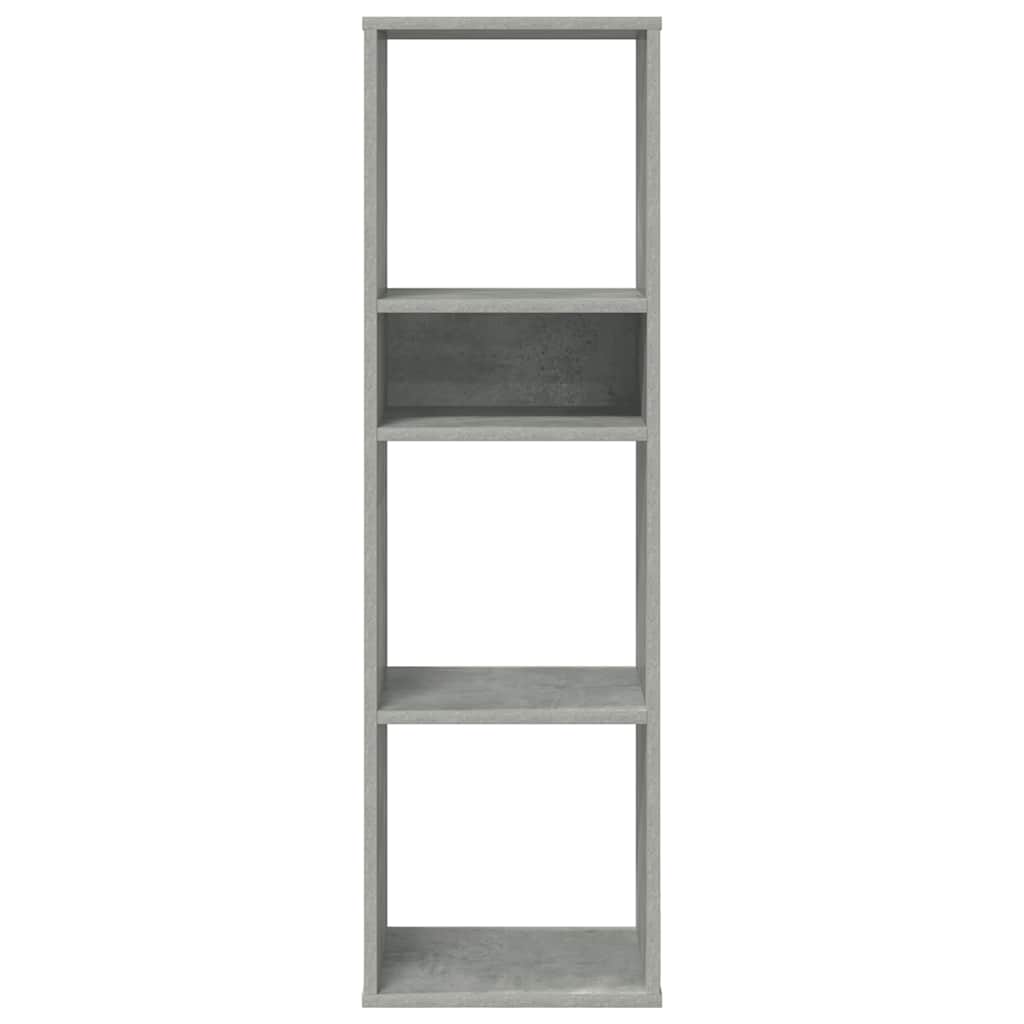 Bibliothèque gris béton 34x31x112 cm bois d'ingénierie - XIOS