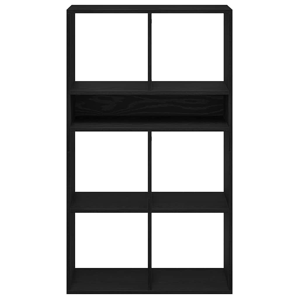 Bibliothèque noir 66x31x112 cm bois d'ingénierie - XIOS
