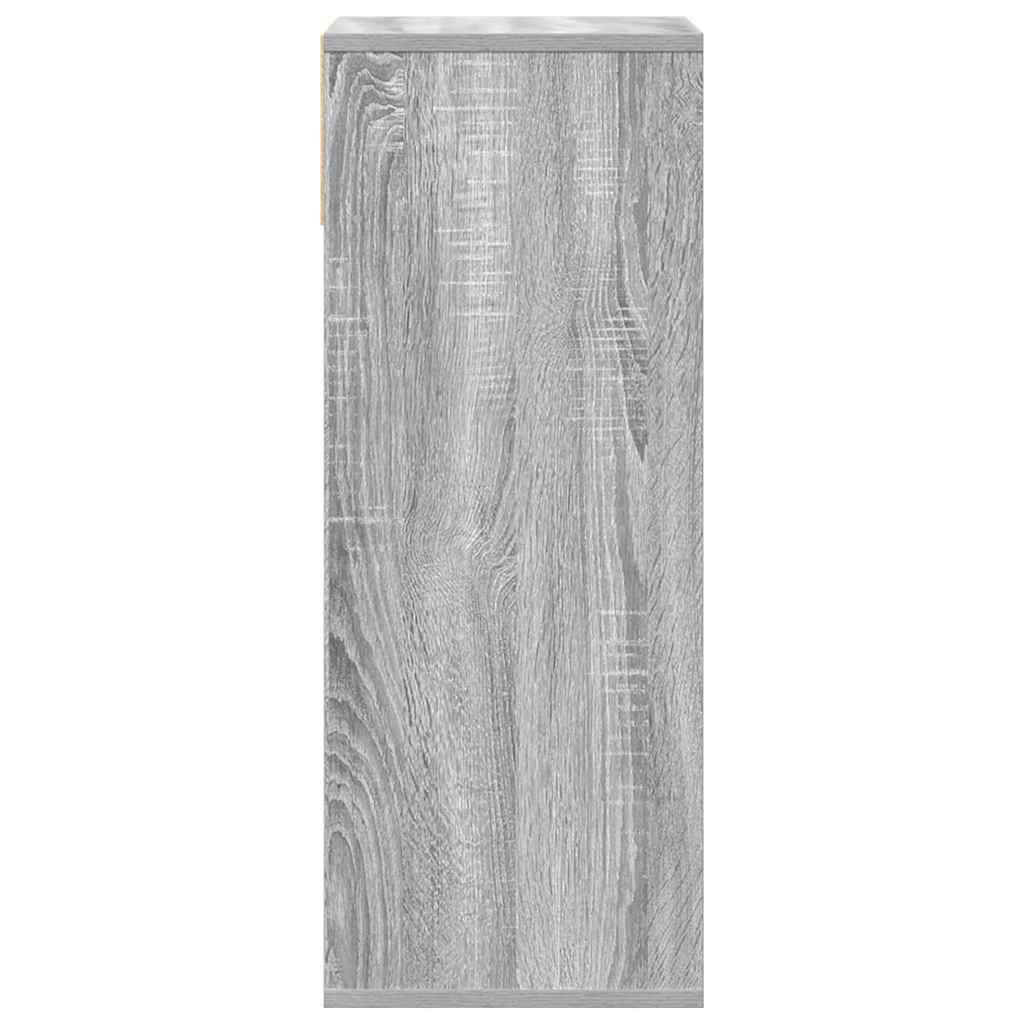 Bibliothèque sonoma gris 34x31x80 cm bois d'ingénierie - XIOS
