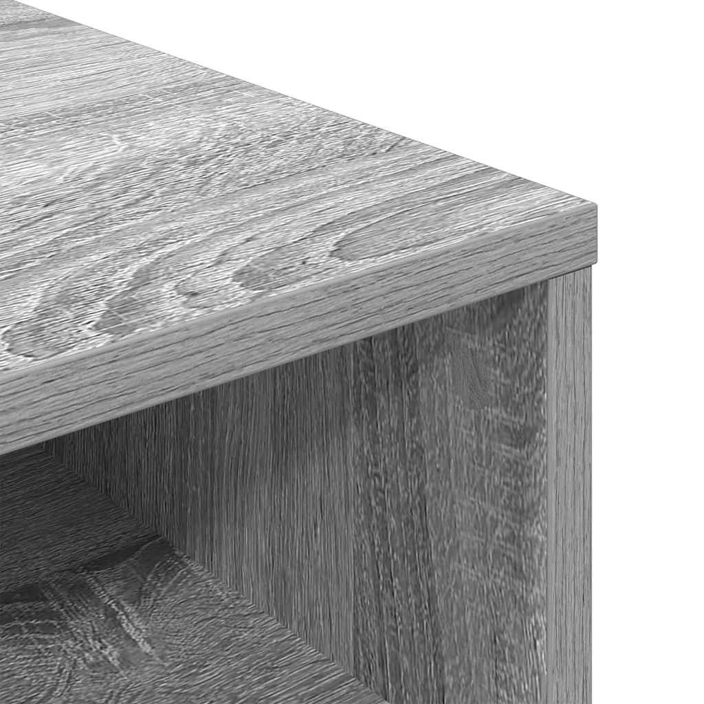 Bibliothèque sonoma gris 34x31x80 cm bois d'ingénierie - XIOS