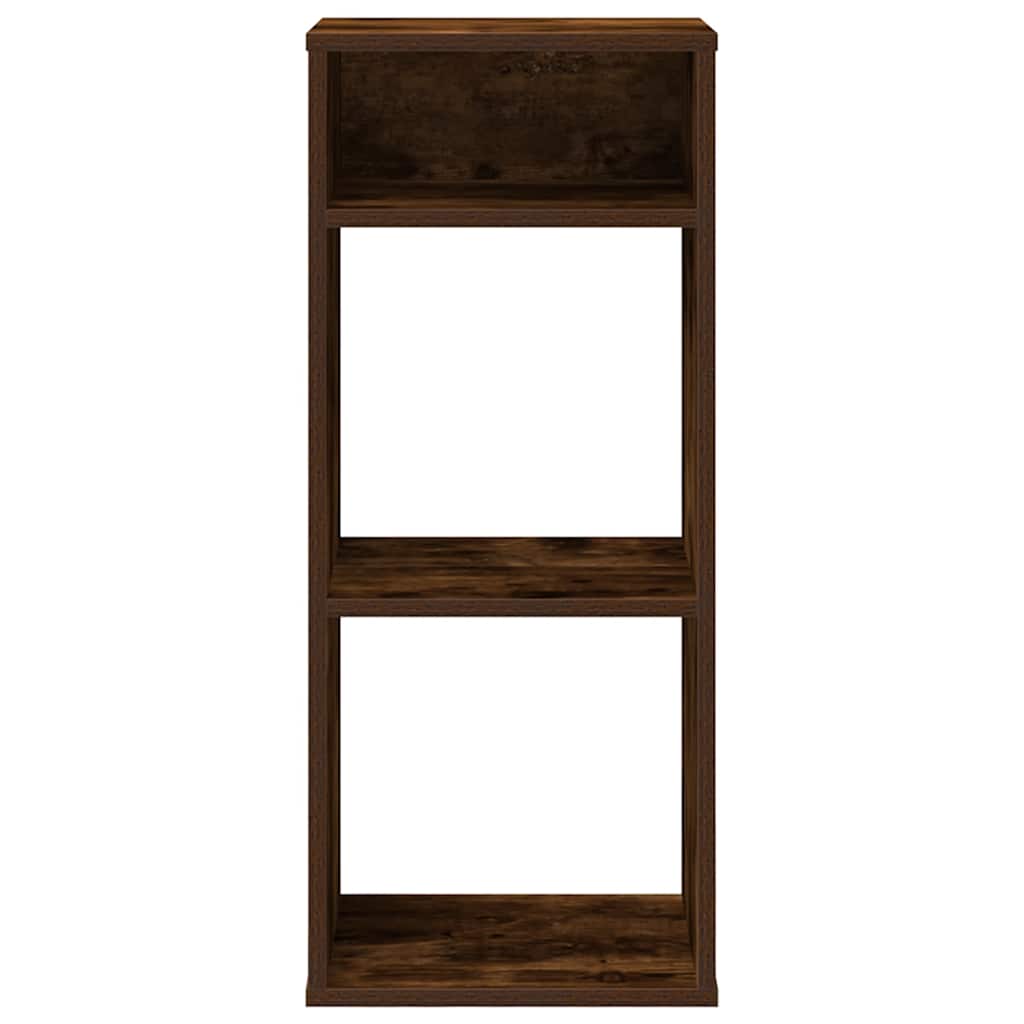 Bibliothèque chêne fumé 34x31x80 cm bois d'ingénierie - XIOS