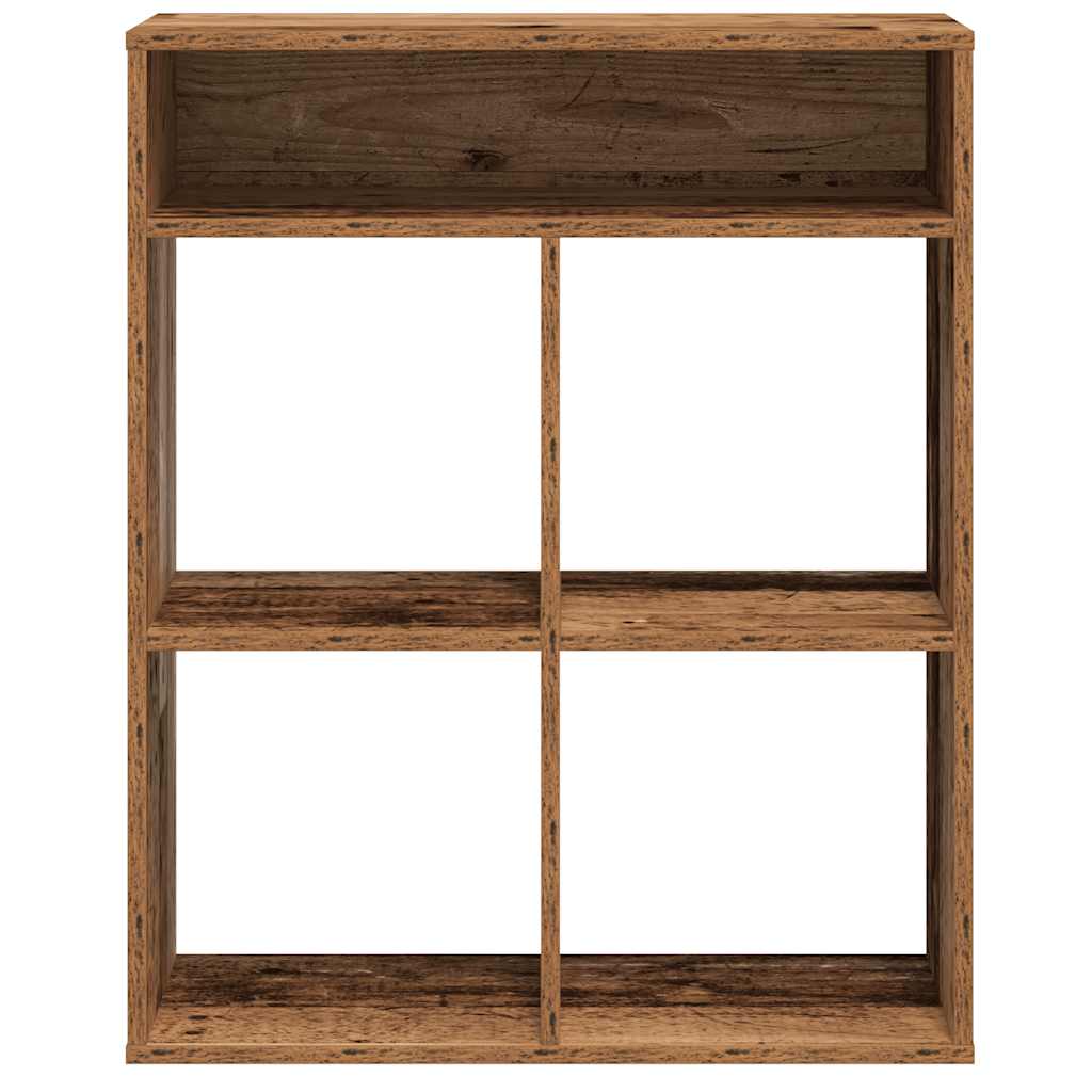 Bibliothèque vieux bois 66x31x80 cm bois d'ingénierie - XIOS