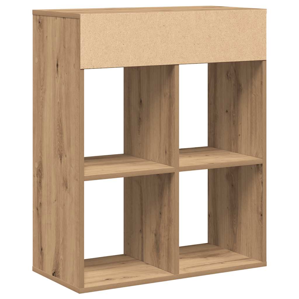 Bibliothèque chêne artisanal 66x31x80 cm bois d'ingénierie - XIOS