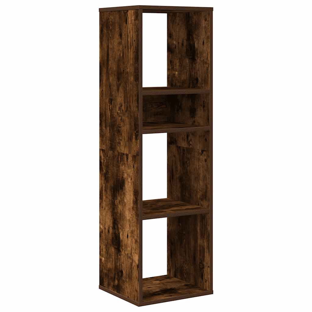 Bibliothèque chêne fumé 34x31x112 cm bois d'ingénierie - XIOS