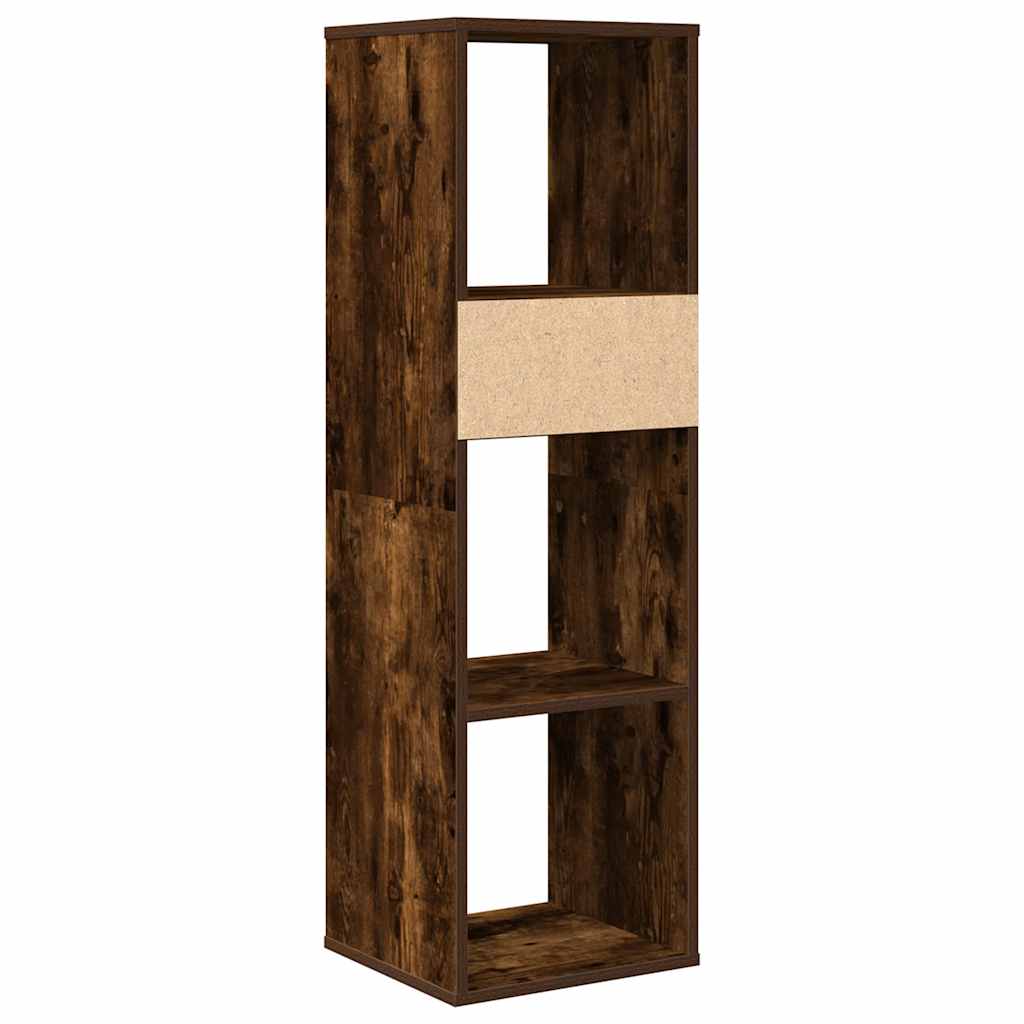 Bibliothèque chêne fumé 34x31x112 cm bois d'ingénierie - XIOS
