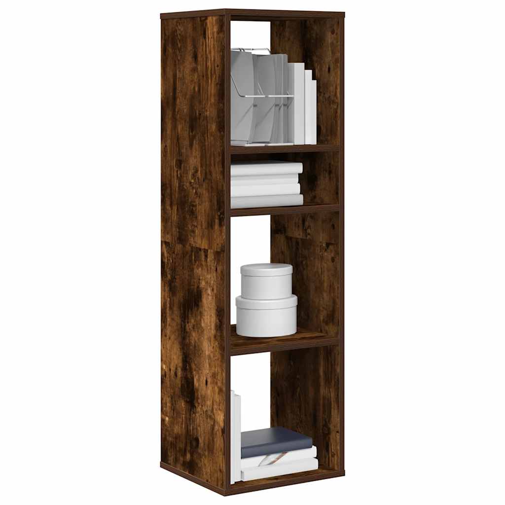 Bibliothèque chêne fumé 34x31x112 cm bois d'ingénierie - XIOS