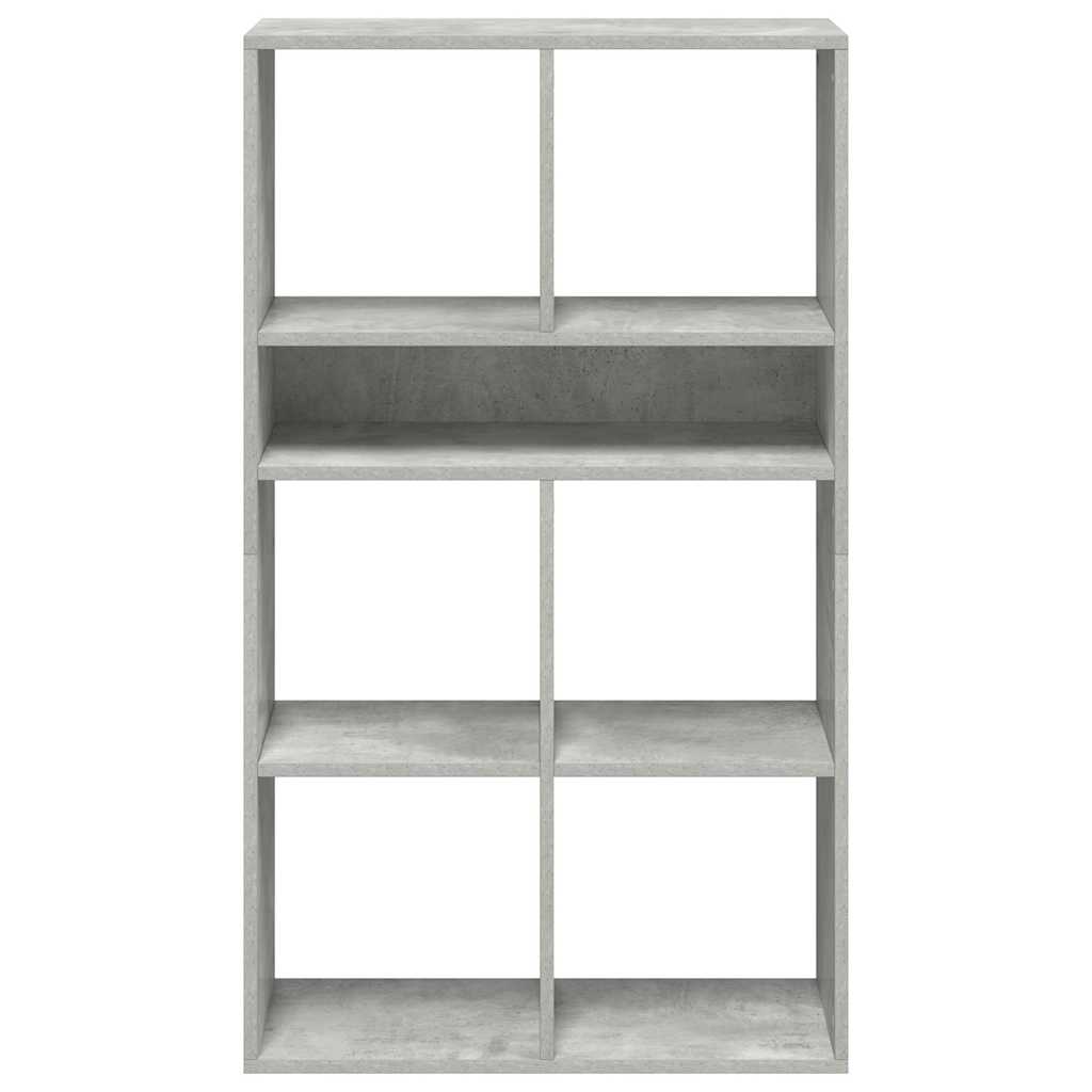 Bibliothèque gris béton 66x31x112 cm bois d'ingénierie - XIOS