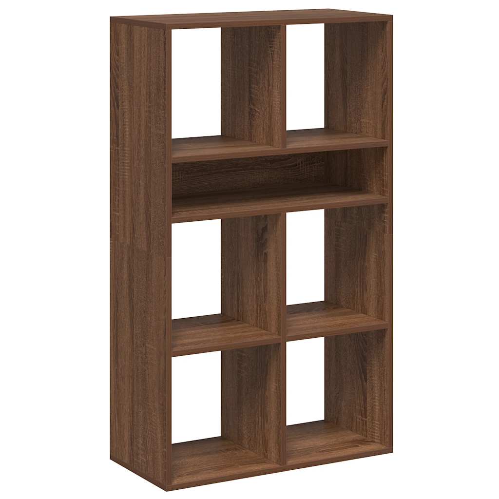 Bibliothèque chêne marron 66x31x112 cm bois d'ingénierie - XIOS