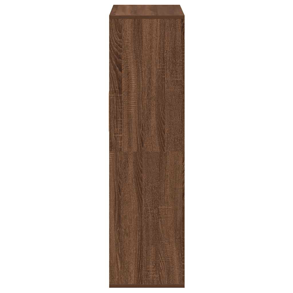 Bibliothèque chêne marron 66x31x112 cm bois d'ingénierie - XIOS