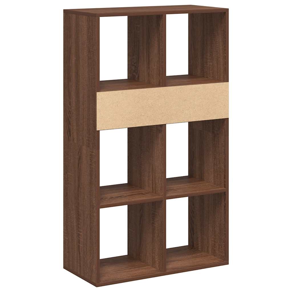 Bibliothèque chêne marron 66x31x112 cm bois d'ingénierie - XIOS