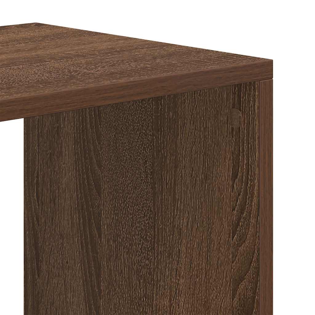 Bibliothèque chêne marron 66x31x112 cm bois d'ingénierie - XIOS