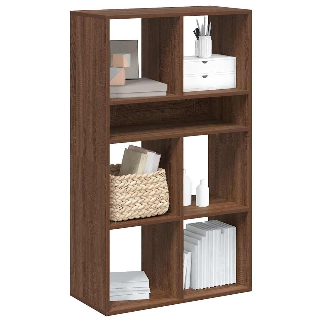 Bibliothèque chêne marron 66x31x112 cm bois d'ingénierie - XIOS