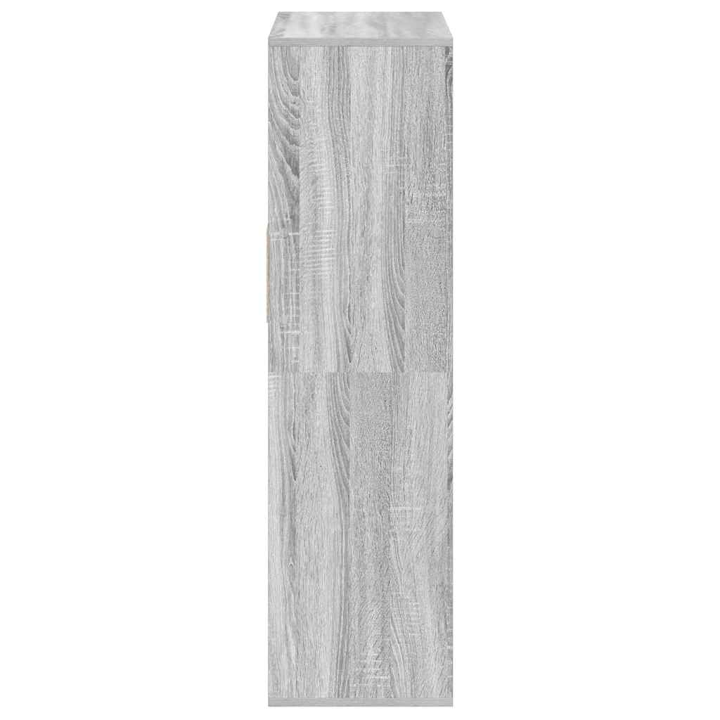 Bibliothèque sonoma gris 66x31x112 cm bois d'ingénierie - XIOS