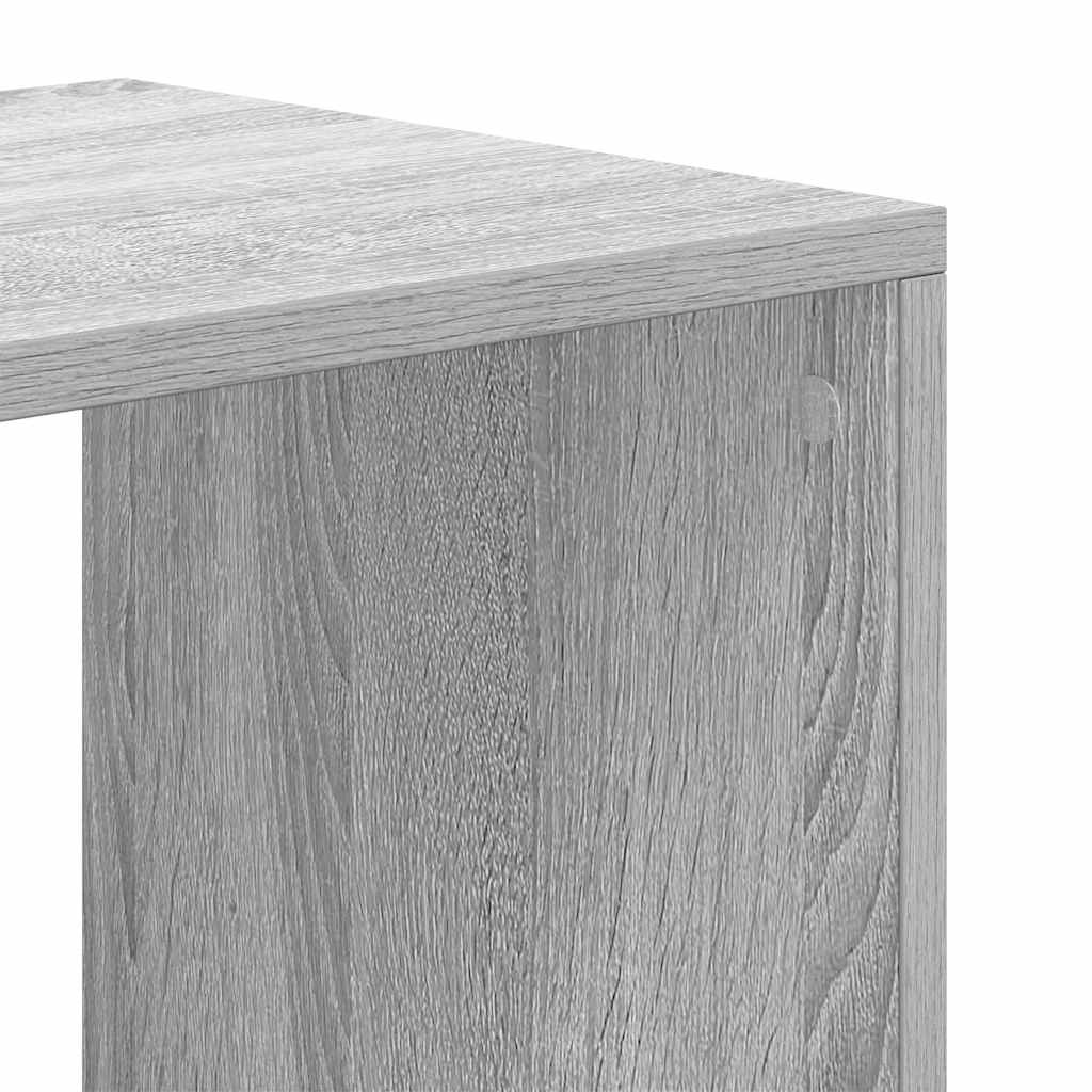 Bibliothèque sonoma gris 66x31x112 cm bois d'ingénierie - XIOS