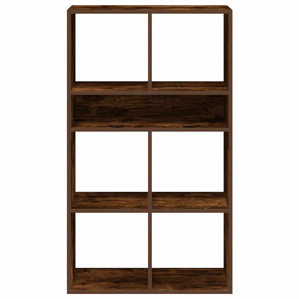 Bibliothèque chêne fumé 66x31x112 cm bois d'ingénierie - XIOS