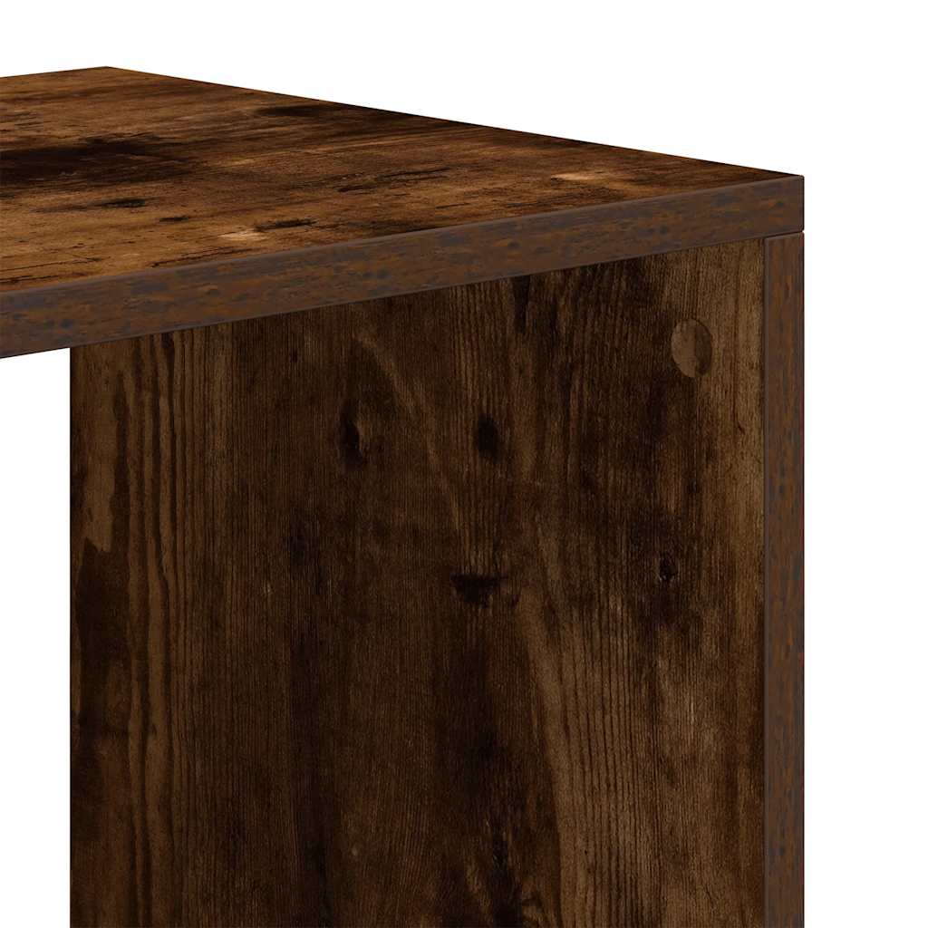 Bibliothèque chêne fumé 66x31x112 cm bois d'ingénierie - XIOS