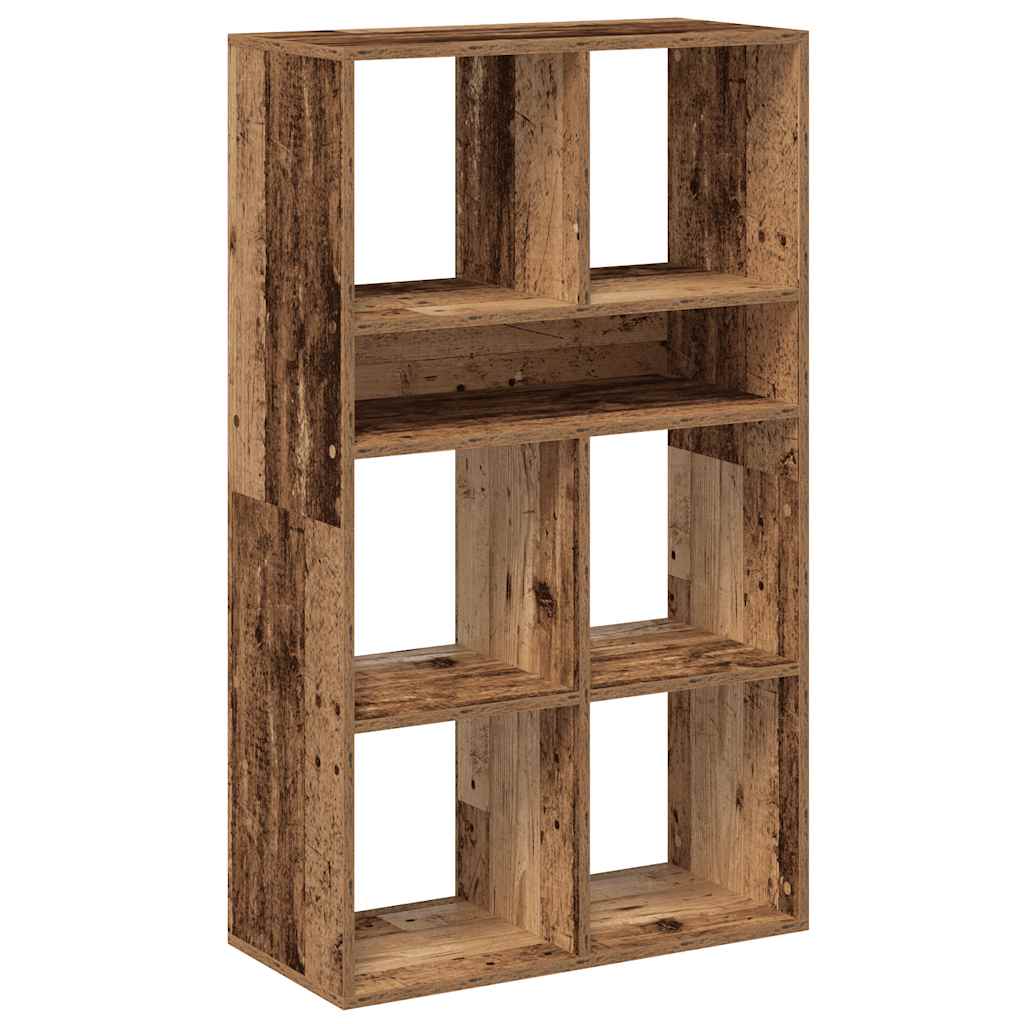 Bibliothèque vieux bois 66x31x112 cm bois d'ingénierie - XIOS