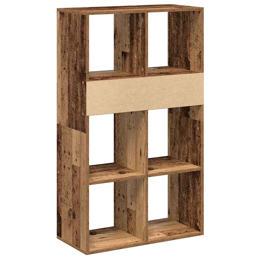 Bibliothèque vieux bois 66x31x112 cm bois d'ingénierie - XIOS