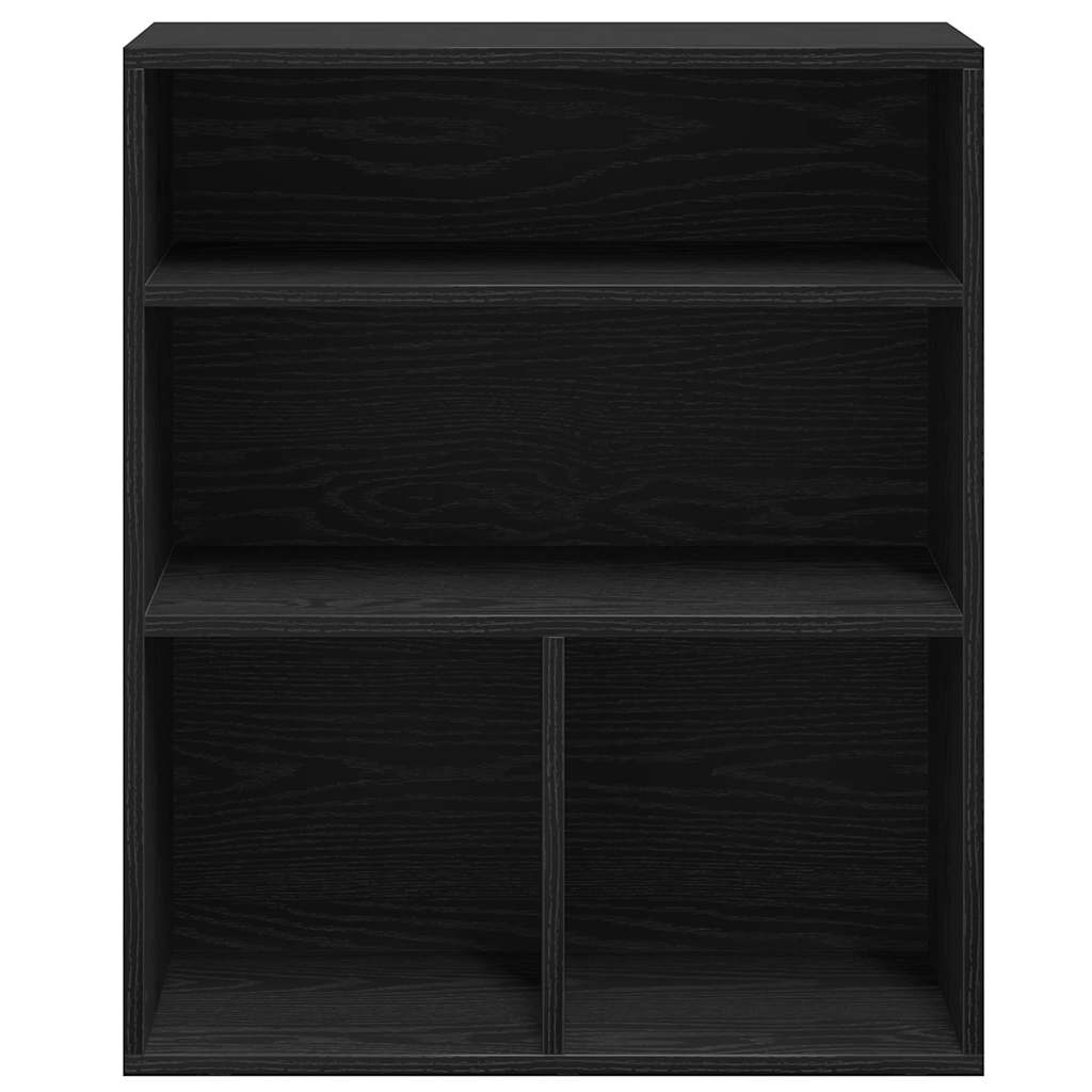 Bibliothèque noir 60x30x71,5 cm bois d'ingénierie - XIOS