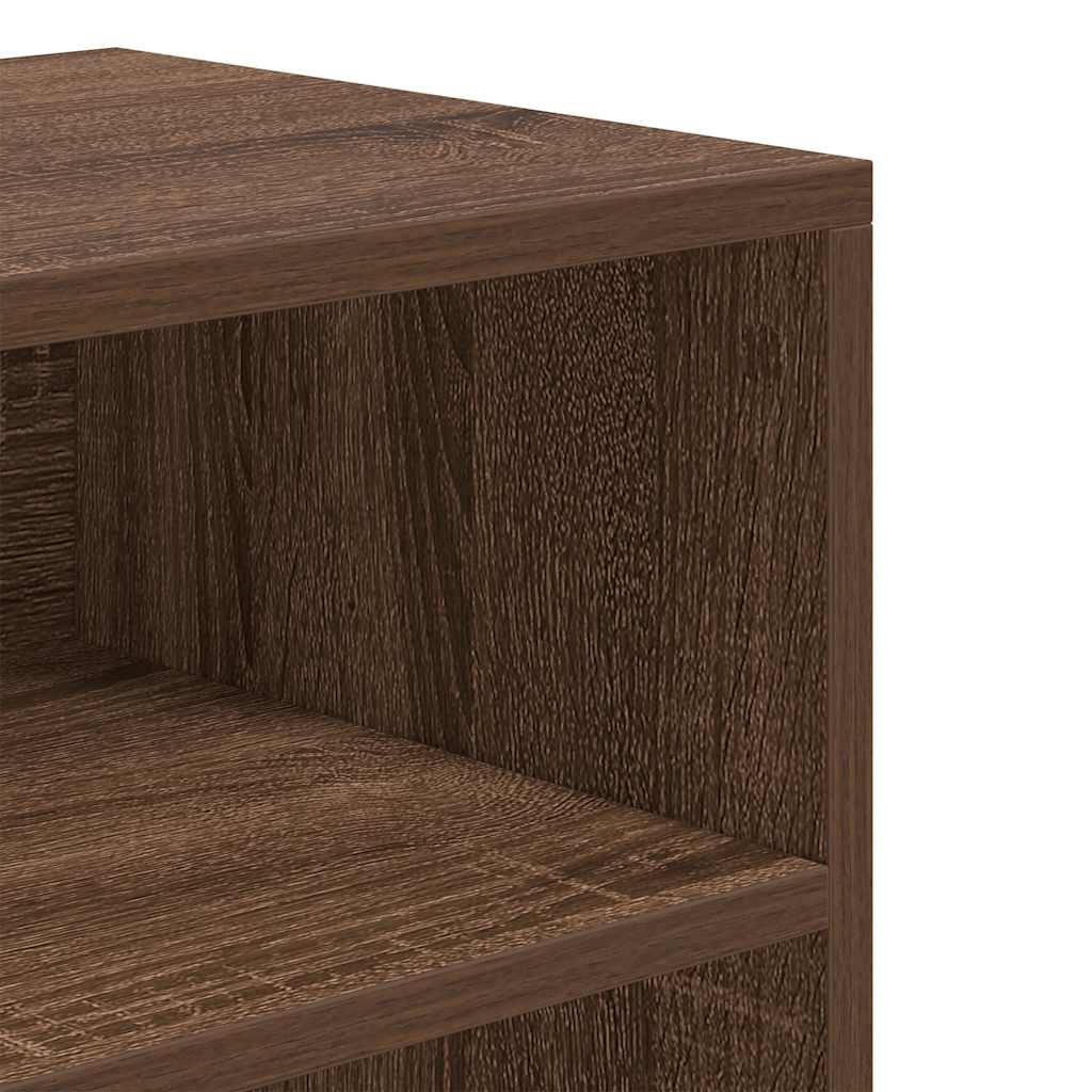 Bibliothèque chêne marron 60x30x71,5 cm bois d'ingénierie - XIOS