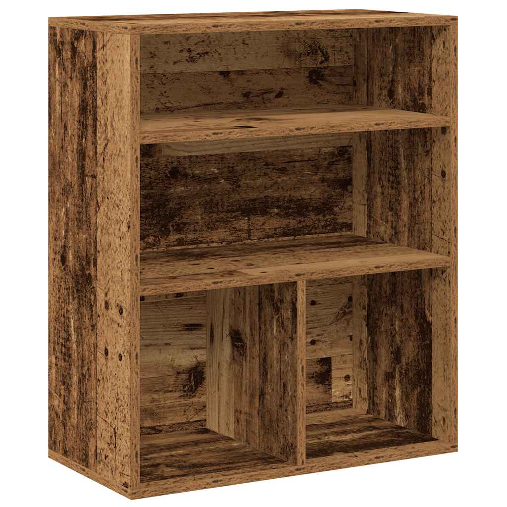Bibliothèque vieux bois 60x30x71,5 cm bois d'ingénierie - XIOS