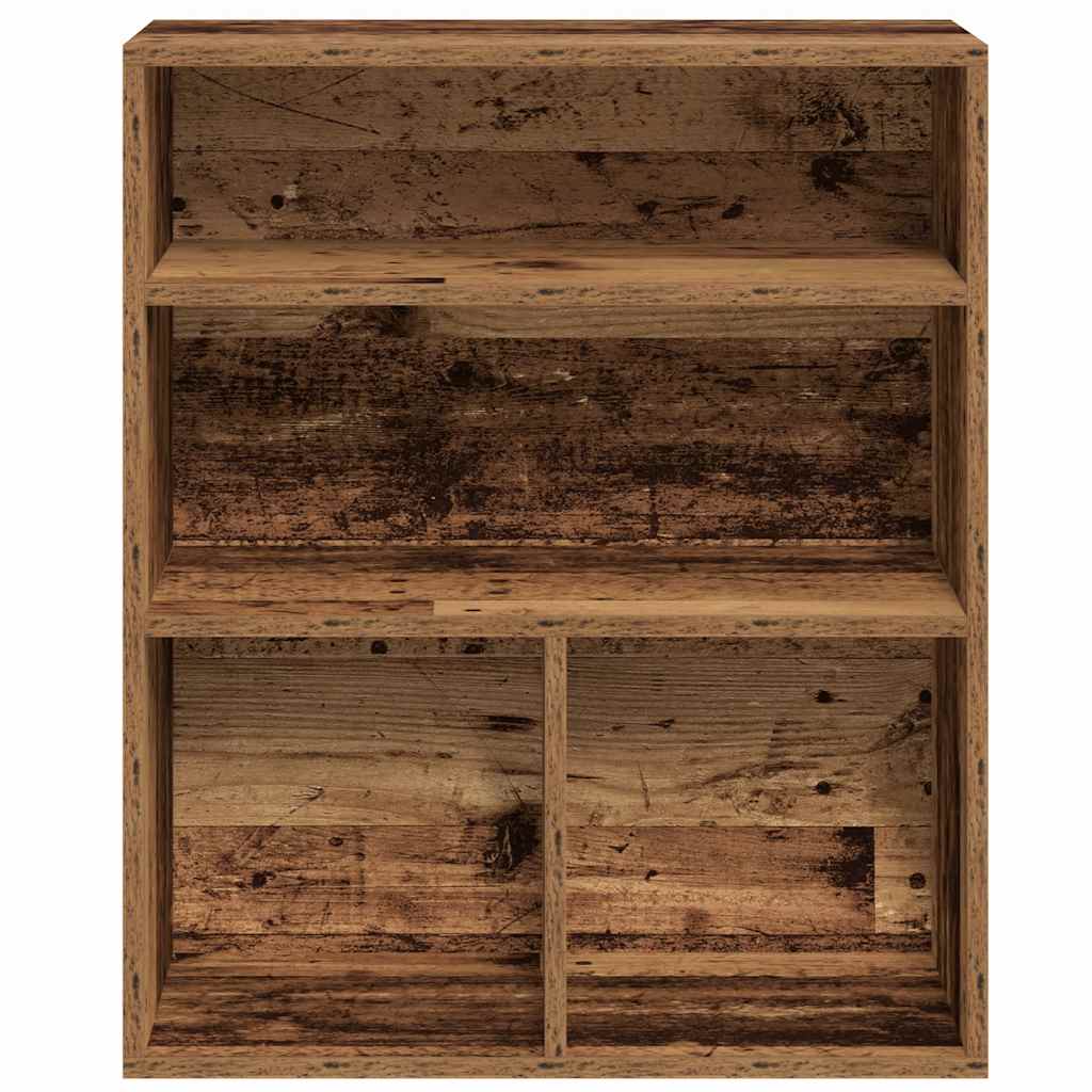 Bibliothèque vieux bois 60x30x71,5 cm bois d'ingénierie - XIOS
