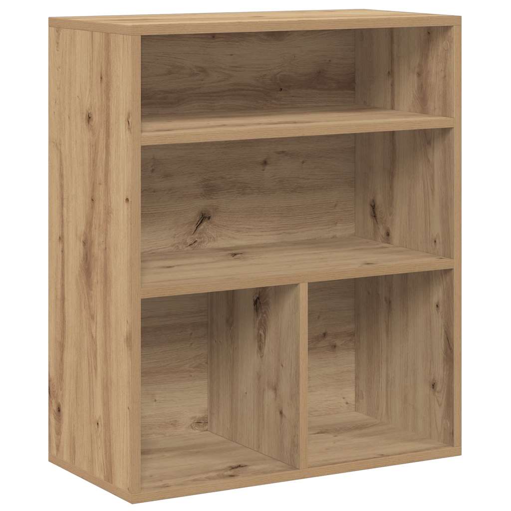 Bibliothèque chêne artisanal 60x30x71,5 cm bois d'ingénierie - XIOS
