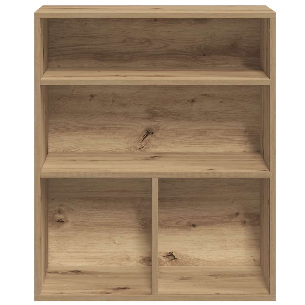 Bibliothèque chêne artisanal 60x30x71,5 cm bois d'ingénierie - XIOS