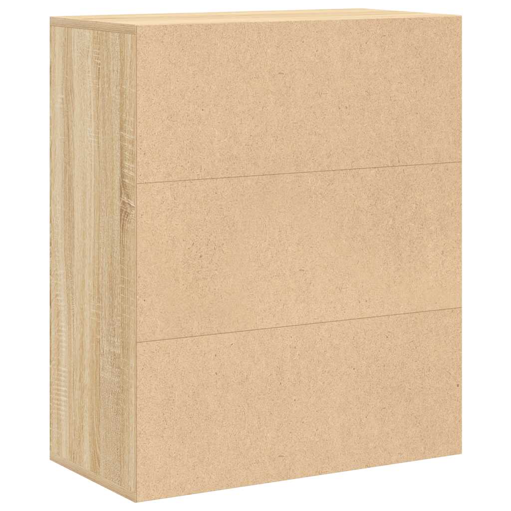 Bibliothèque chêne sonoma 60x30x71,5 cm bois d'ingénierie - XIOS