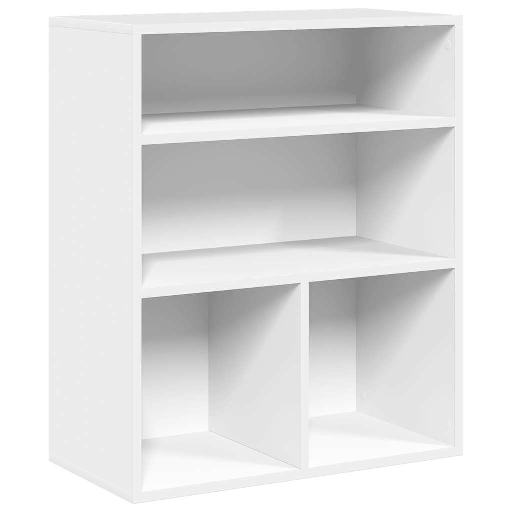 Bibliothèque blanc 60x30x71,5 cm bois d'ingénierie - XIOS