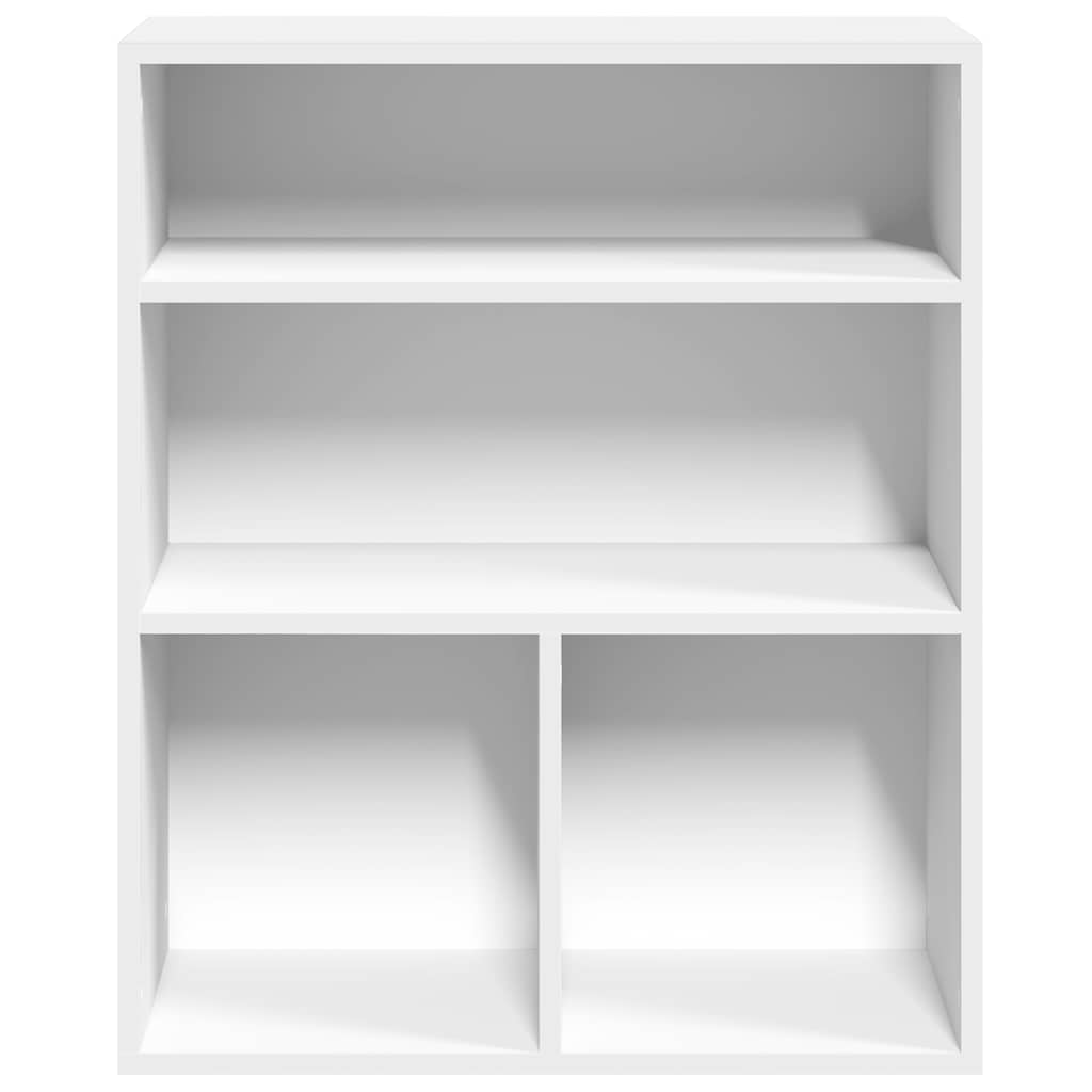 Bibliothèque blanc 60x30x71,5 cm bois d'ingénierie - XIOS