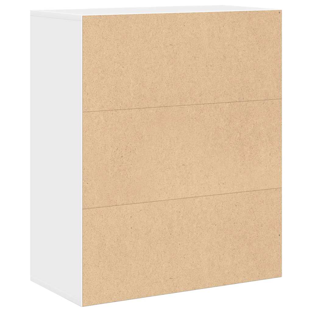 Bibliothèque blanc 60x30x71,5 cm bois d'ingénierie - XIOS