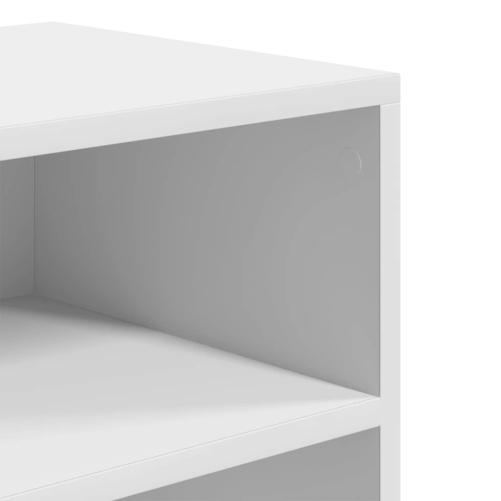 Bibliothèque blanc 60x30x71,5 cm bois d'ingénierie - XIOS