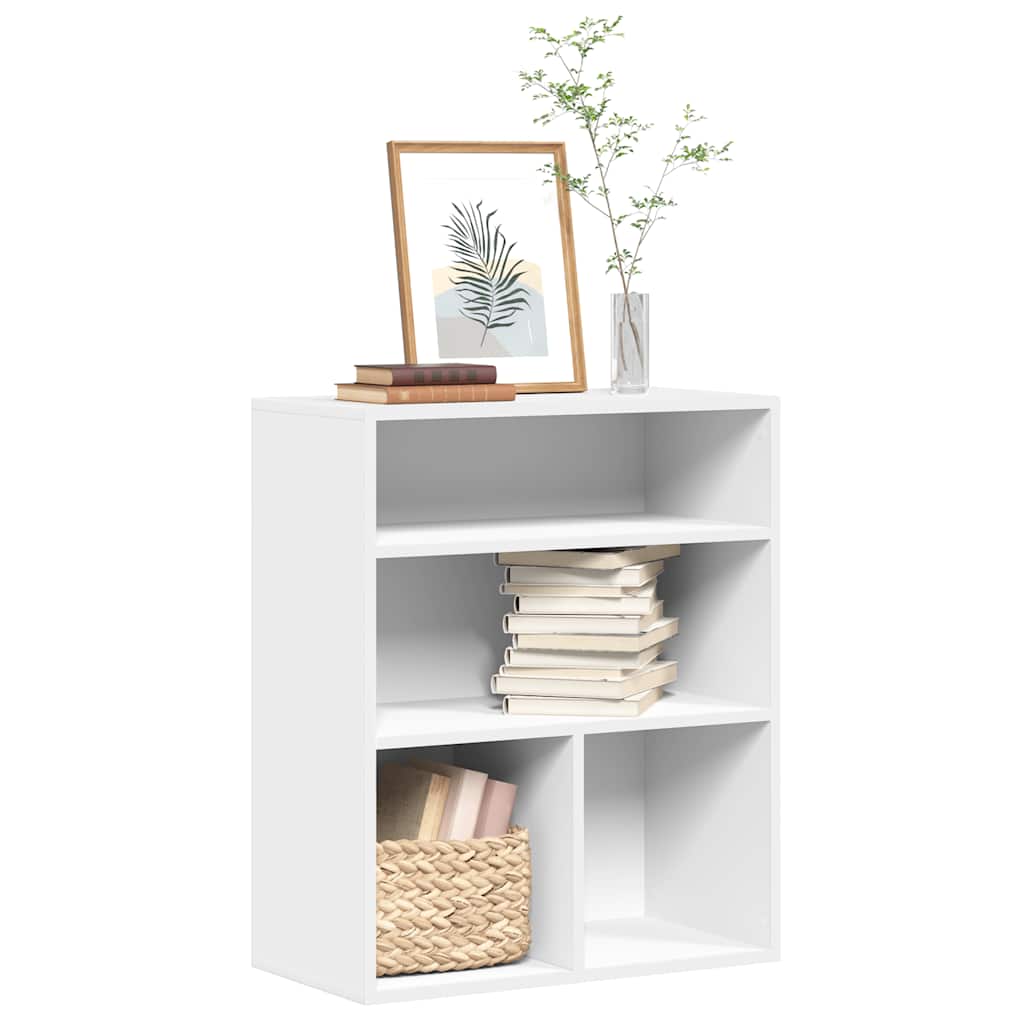 Bibliothèque blanc 60x30x71,5 cm bois d'ingénierie - XIOS