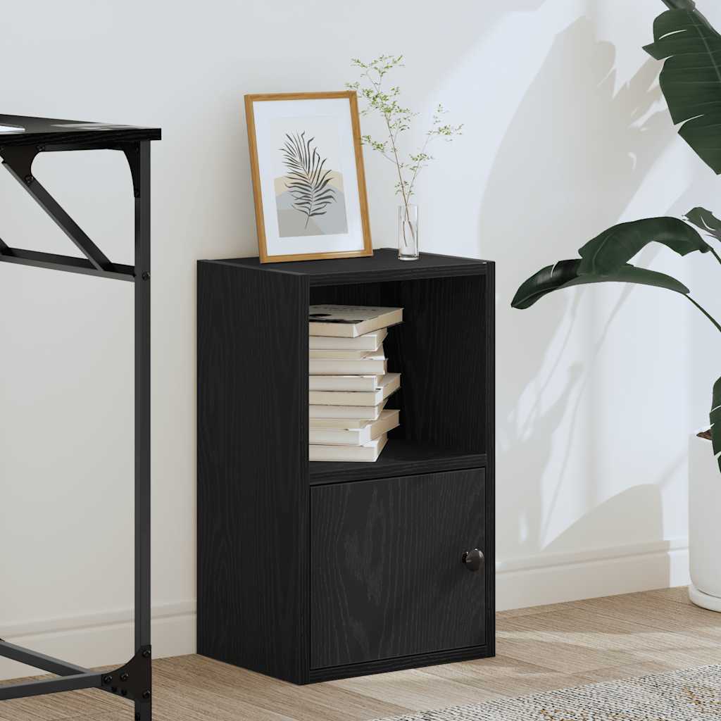 Bibliothèque chêne noir 31x24x52 cm bois d'ingénierie - XIOS