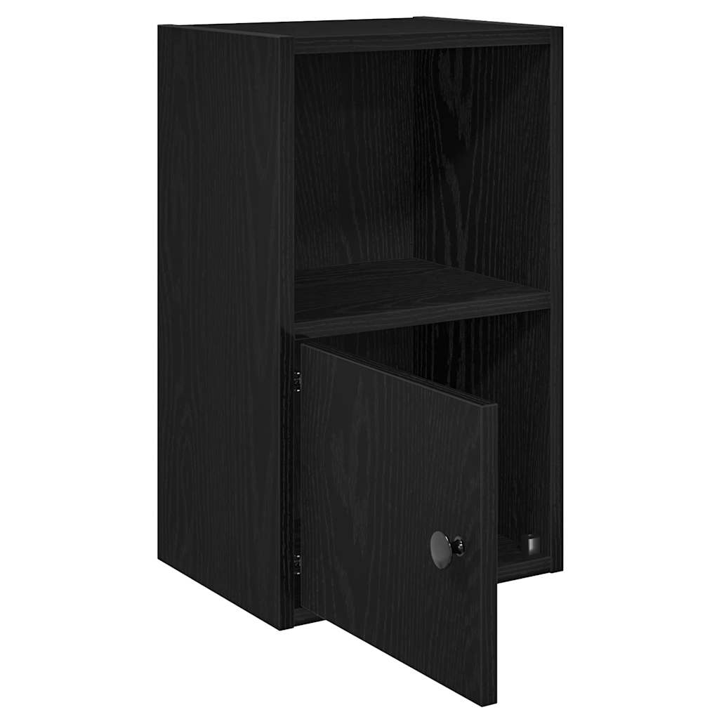 Bibliothèque chêne noir 31x24x52 cm bois d'ingénierie - XIOS