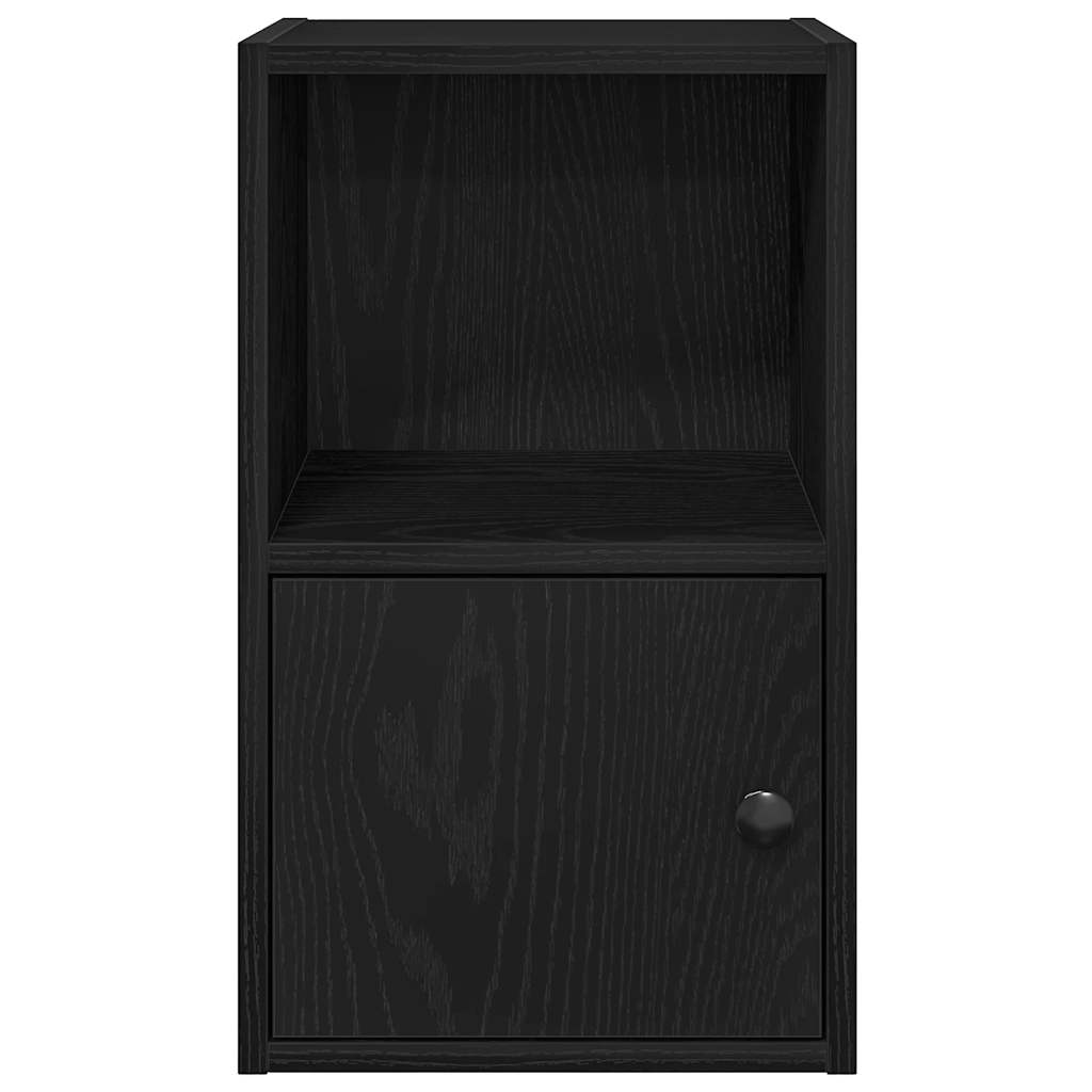Bibliothèque chêne noir 31x24x52 cm bois d'ingénierie - XIOS